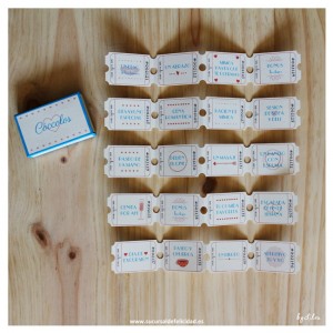 Cóccolos “Tickets del amor”